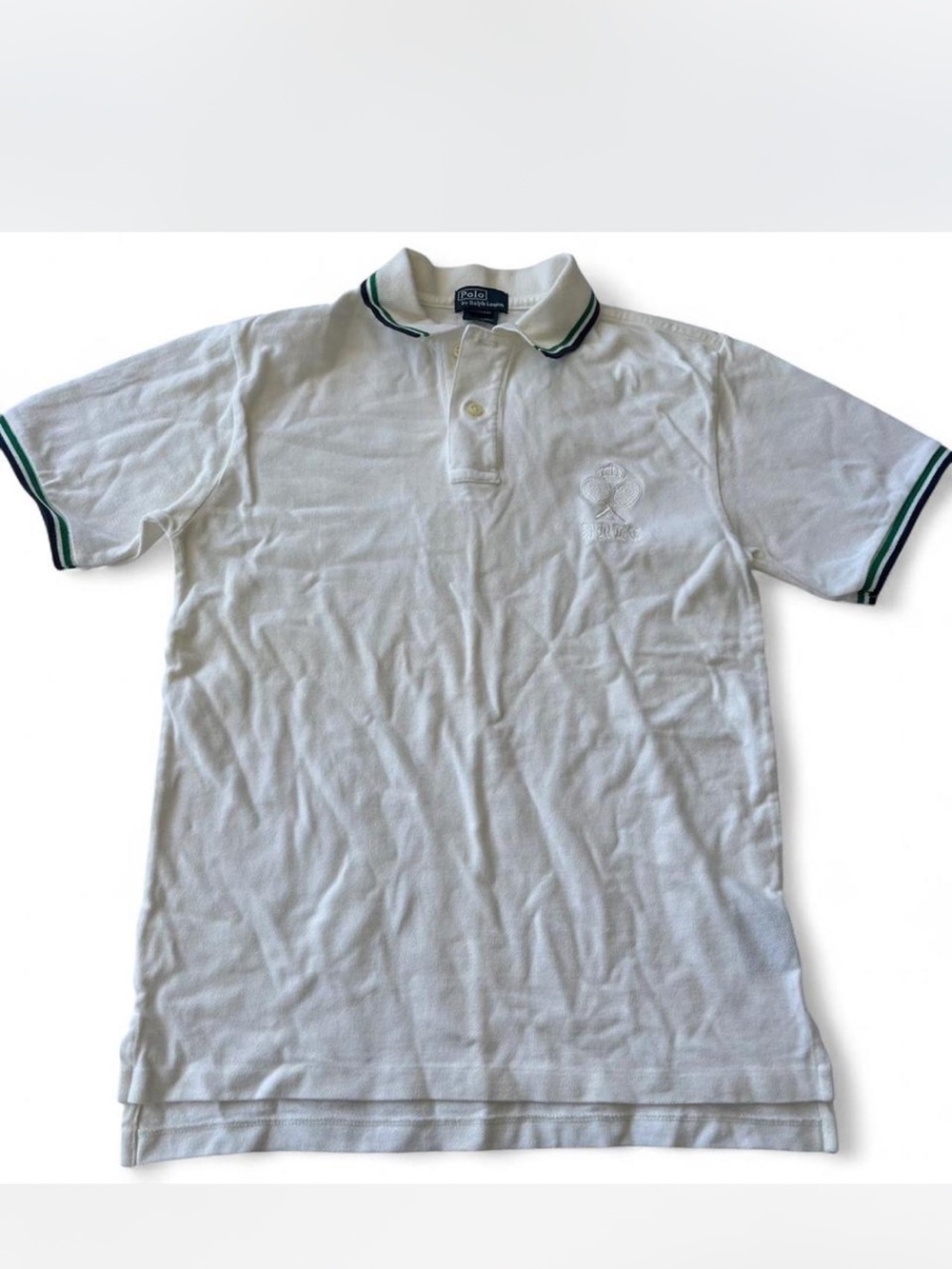 Polo Ralph Lauren Kids M 12/14 White Short Sleeve Polo Top